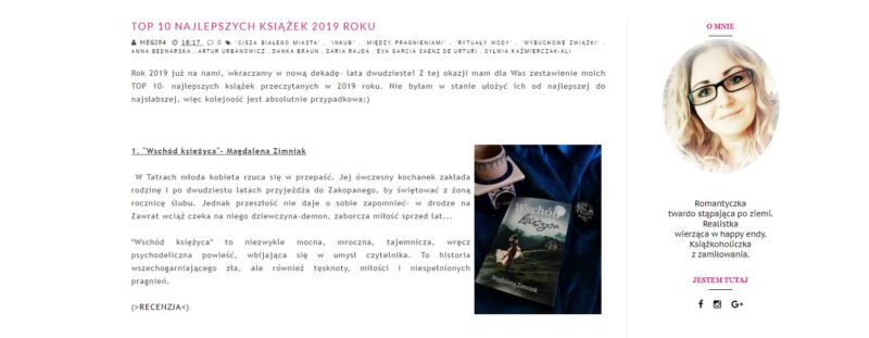 Książkowe podsumowania 2019